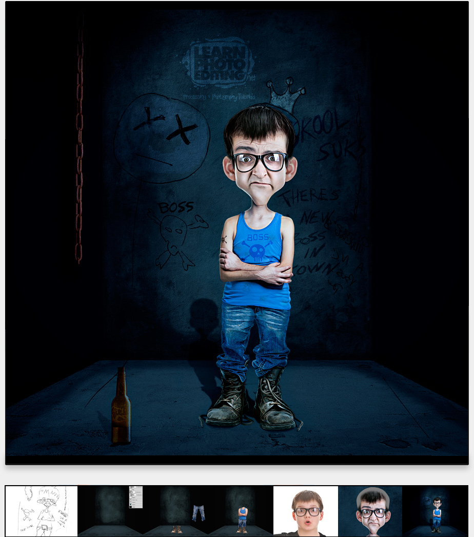 1 CREATE A CARTOON CHARACTER WITH PHOTOMANIPULATION - RETOUCHING
