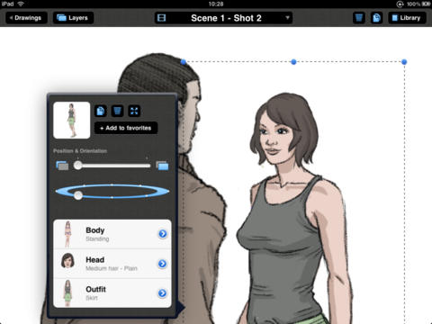 Storyboards scene