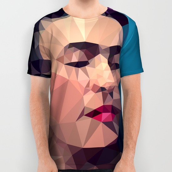 frida kahlo all over print shirts
