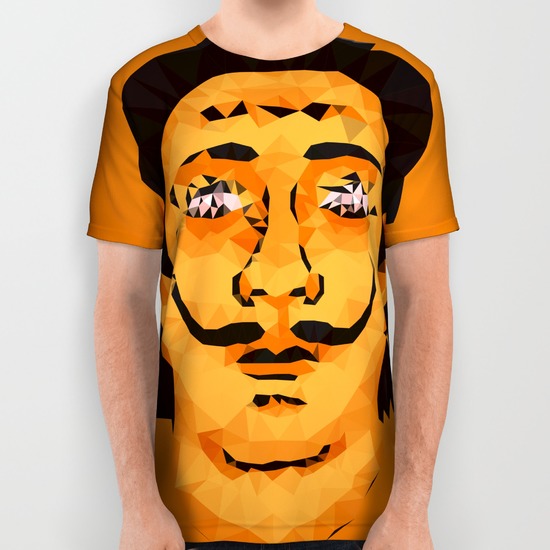 salvador dali all over print shirts