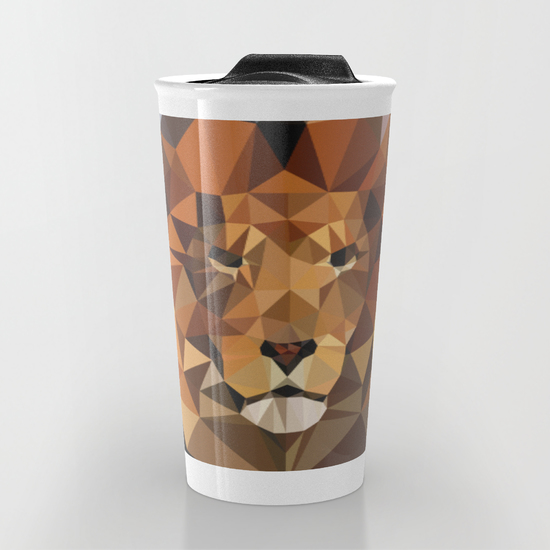 lion techy art
travel mug