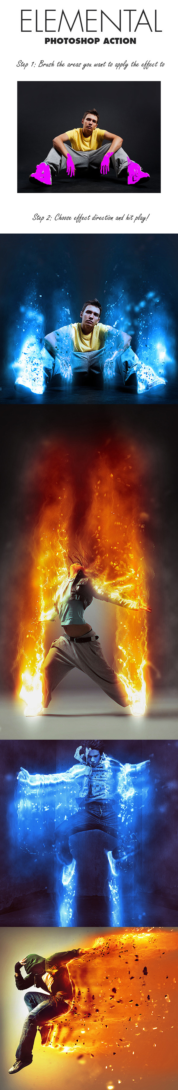 11-Elemental Photoshop Action