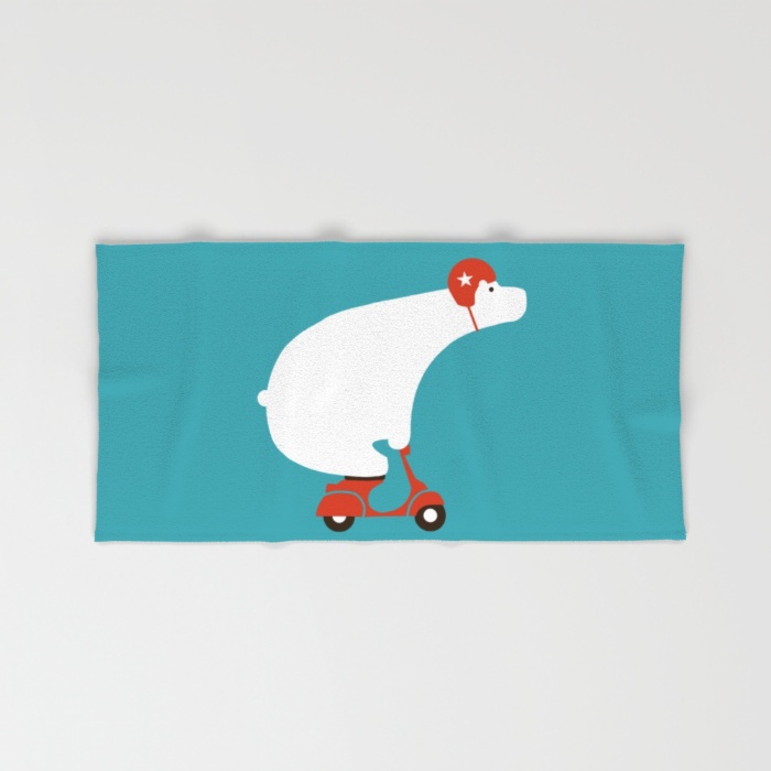 16-polar-bear-on-scooter-bath-towels