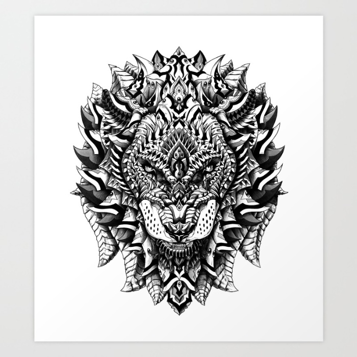 4-ornate-lion-prints
