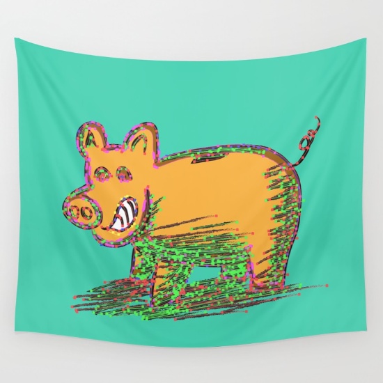 pig-vector-selection-tapestries