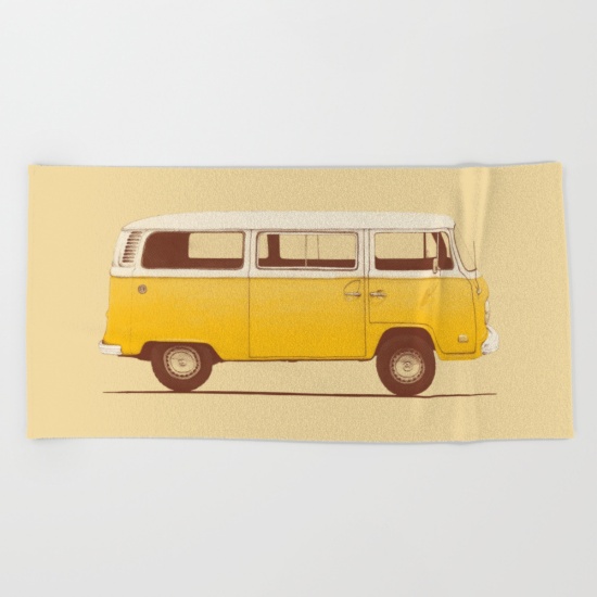 yellow-van-beach-towels