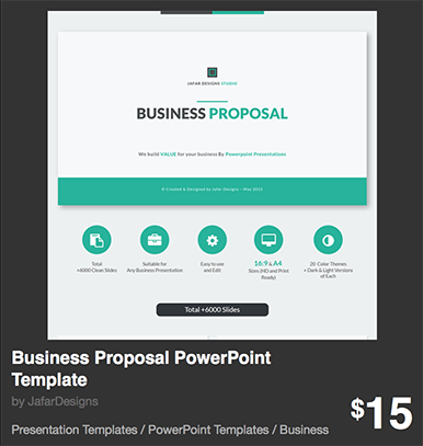Business Proposal PowerPoint Template
gráficos