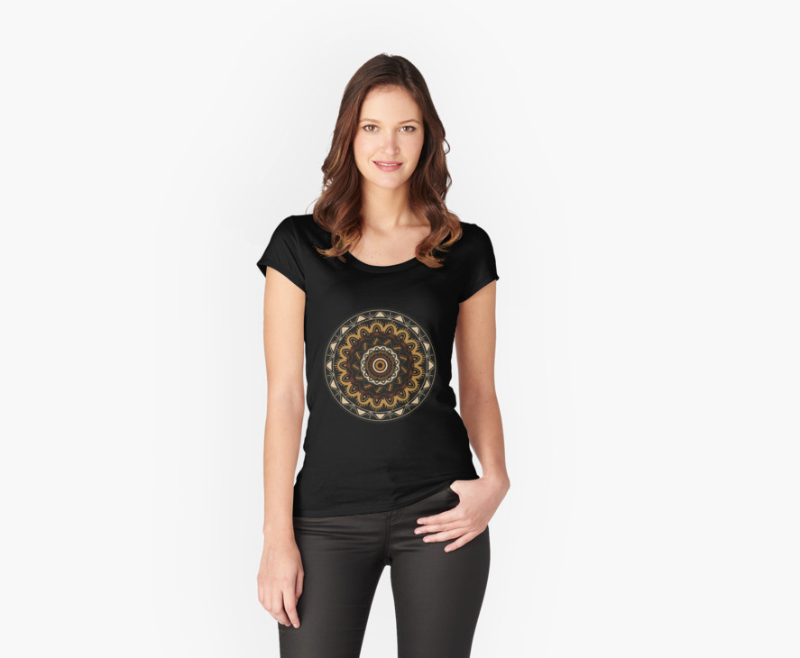 Camisetas entalladas de cuello redondo