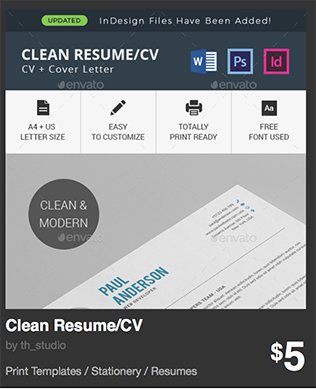 Clean Resume/CV