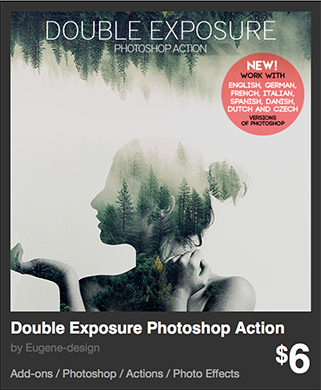 Double Exposure Photoshop Action