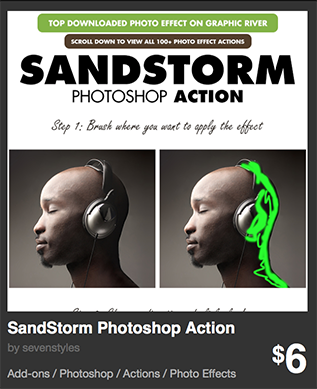 SandStorm Photoshop Action