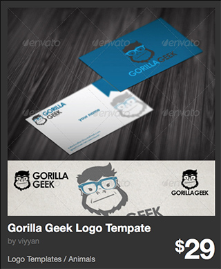 Gorilla Geek Logo Tempate