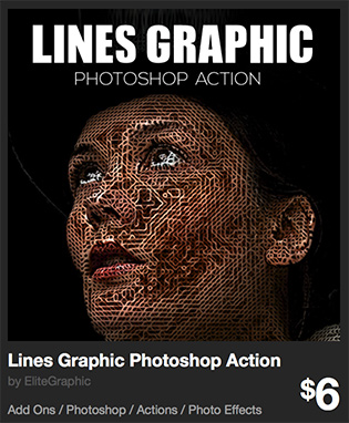 Lines Graphic Photoshop Action by EliteGraphic | GraphicRiver