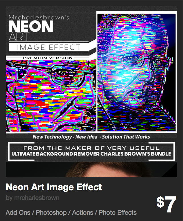 Neon Art Image Effect by mrcharlesbrown | GraphicRiver