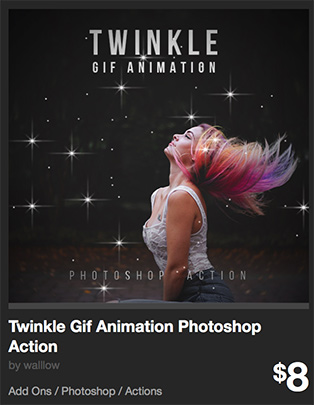 Twinkle Gif Animation Photoshop Action by walllow | GraphicRiver