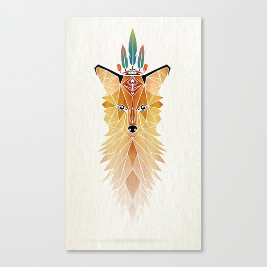 CANVAS PRINT SMALL fox spirit por Manoou