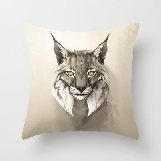 THROW PILLOW COVER - INDOOR Lynx por Rafapasta