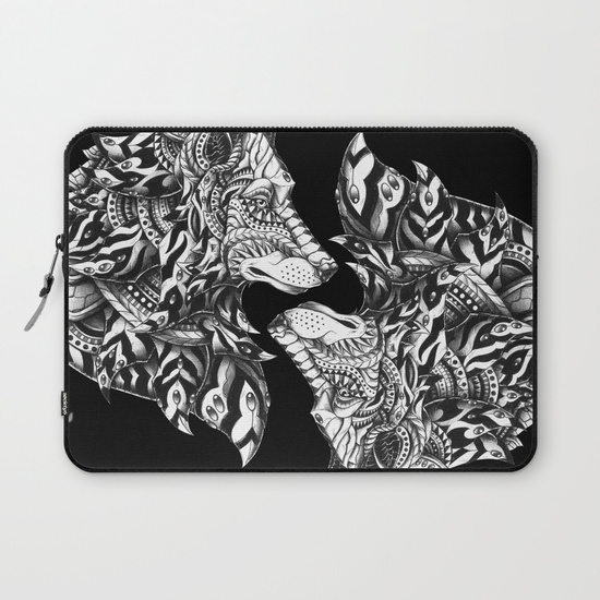 LAPTOP SLEEVE LAPTOP SLEEVE - Wolf Profile por BIOWORKZ