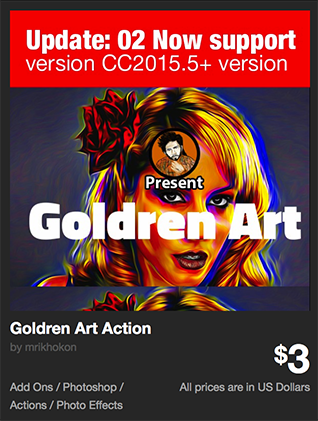 Goldren Art Action by mrikhokon | GraphicRiver