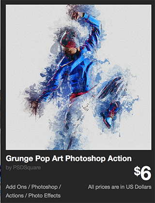 Grunge Pop Art Photoshop Action by PSDSquare | GraphicRiver