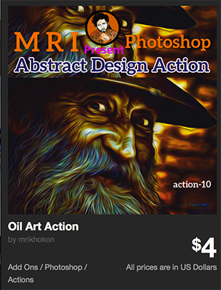 Oil Art Action by mrikhokon | GraphicRiver