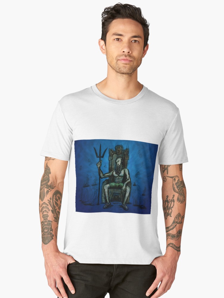 Camisetas premium para hombre «Bearded King Underwater» de angeldecuir | Redbubble 