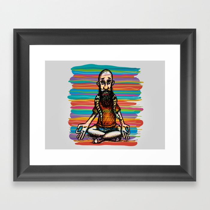 Bearded and ex poison snake Framed Art Print by angeldecuir | Society6