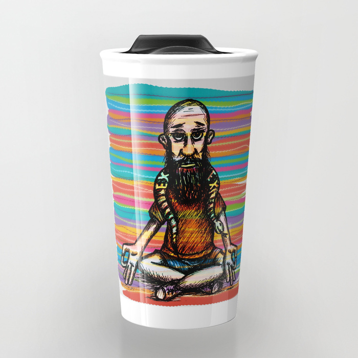 Bearded and ex poison snake Travel Mug by angeldecuir | Society6