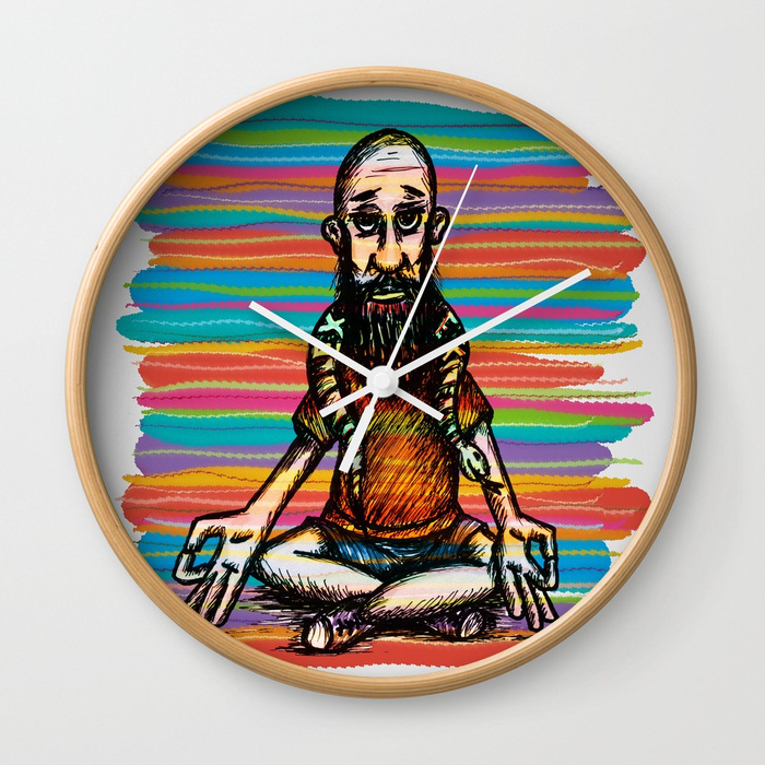Bearded and ex poison snake Wall Clock by angeldecuir | Society6
