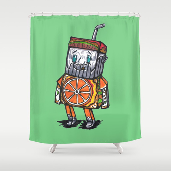 SHOWER CURTAIN 71" BY 74" - society6