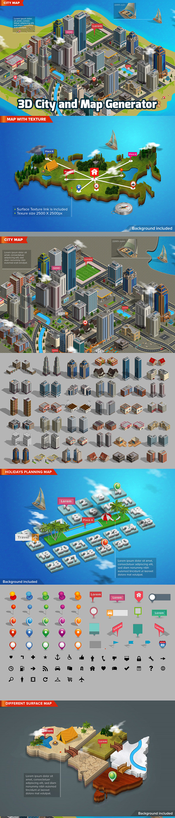 3D City and Map Generator by designhatti | GraphicRiver