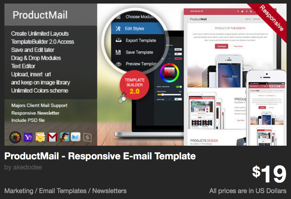 ProductMail - Responsive E-mail Template by akedodee | ThemeForest