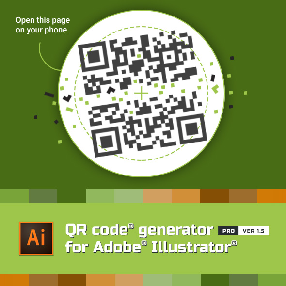 QR Code Generator for Illustrator by metisigor | GraphicRiver
