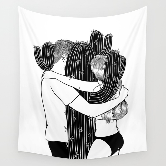 Love Hurts Wall Tapestry by Henn Kim | Society6 