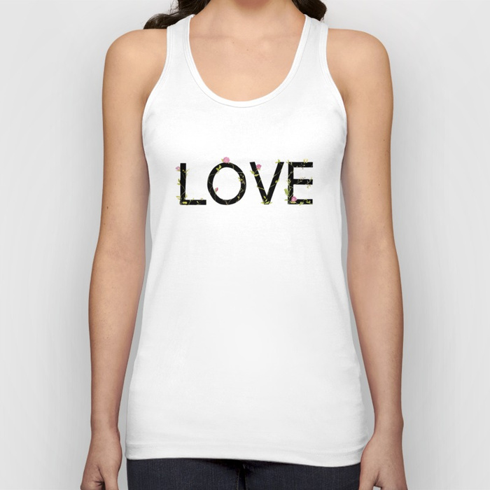 LOVE in bloom Unisex Tank Top by skinny_love | Society6