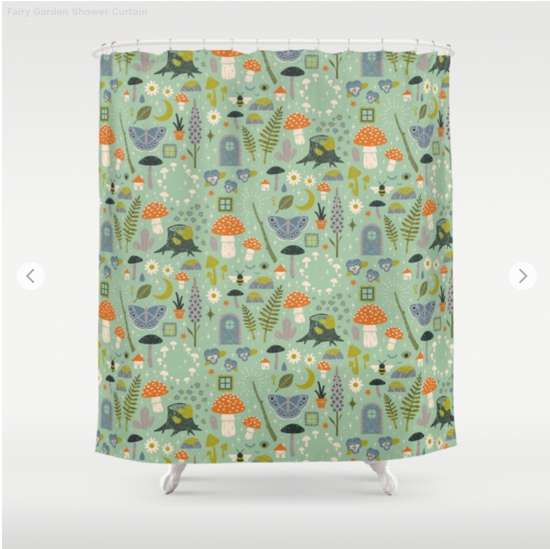 Fairy Garden Shower Curtain by camillechew | Society6