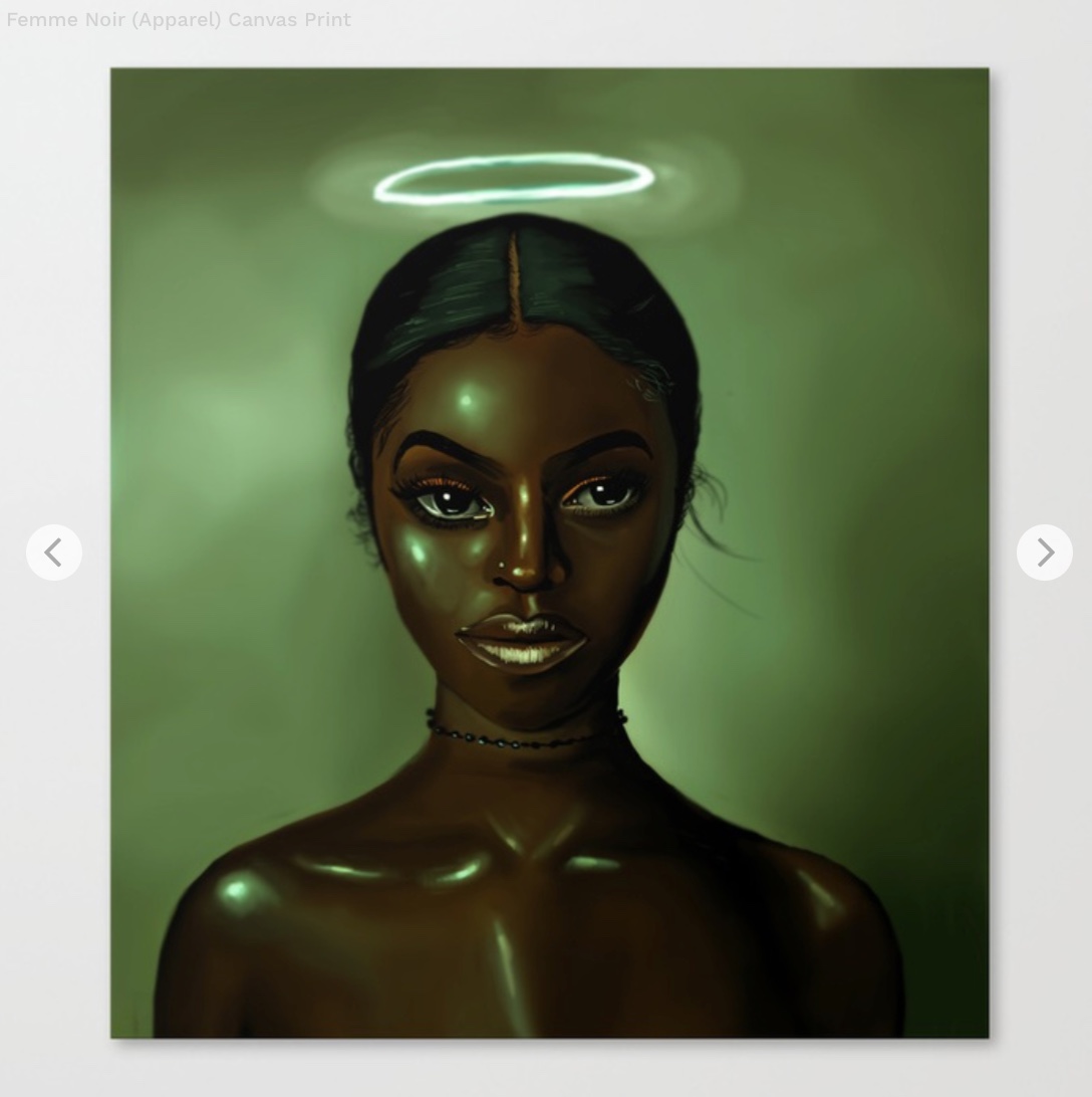 Femme Noir (Apparel) Canvas Print by foreverestherr | Society6