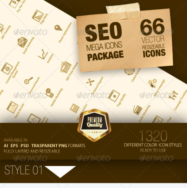 Seo Mega Icons Pack by feeltheblue | GraphicRiver