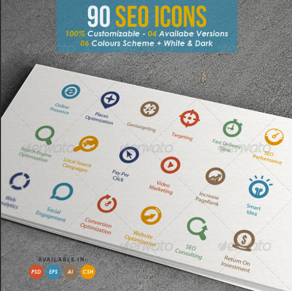 Targo - Premium SEO Industry Icons by kh2838 | GraphicRiver 