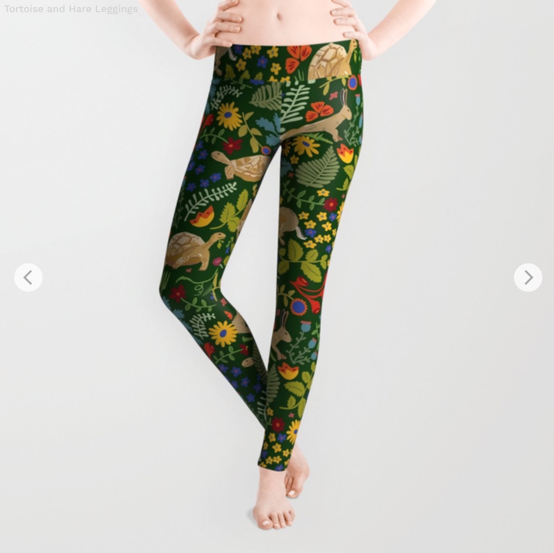 Tortoise and Hare Leggings by dasbrooklyn | Society6