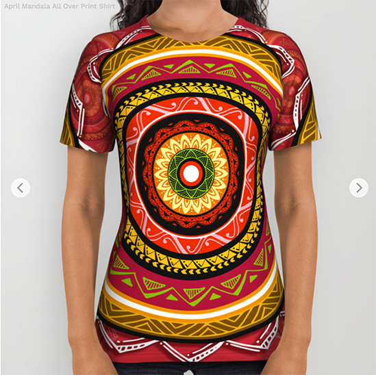 April Mandala All Over Print Shirt by angeldecuir | Society6