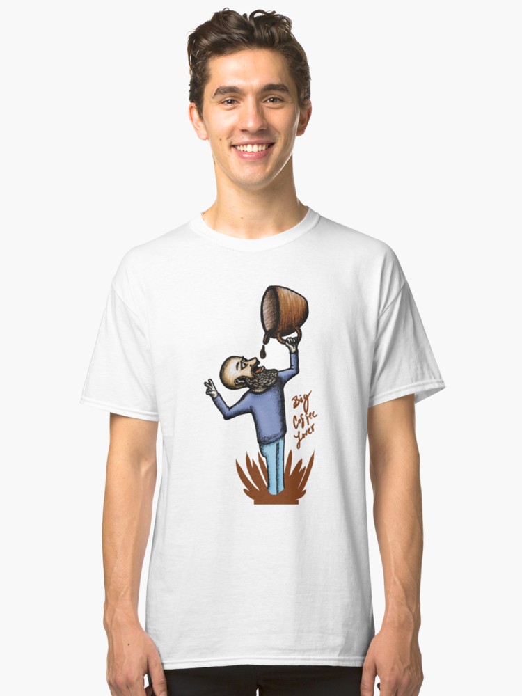 Camisetas clásicas «Big Coffee Lover» de angeldecuir | Redbubble