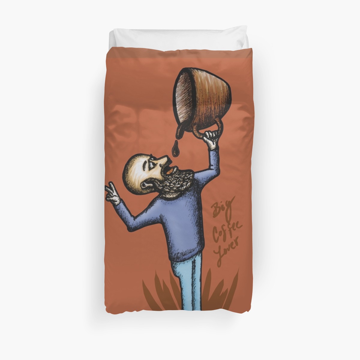 Fundas nórdicas «Big Coffee Lover» de angeldecuir | Redbubble