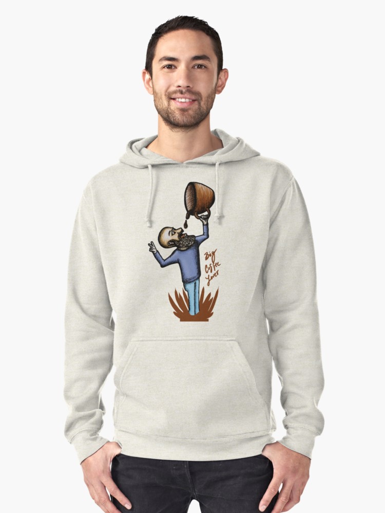 Sudaderas con capucha «Big Coffee Lover» de angeldecuir | Redbubble