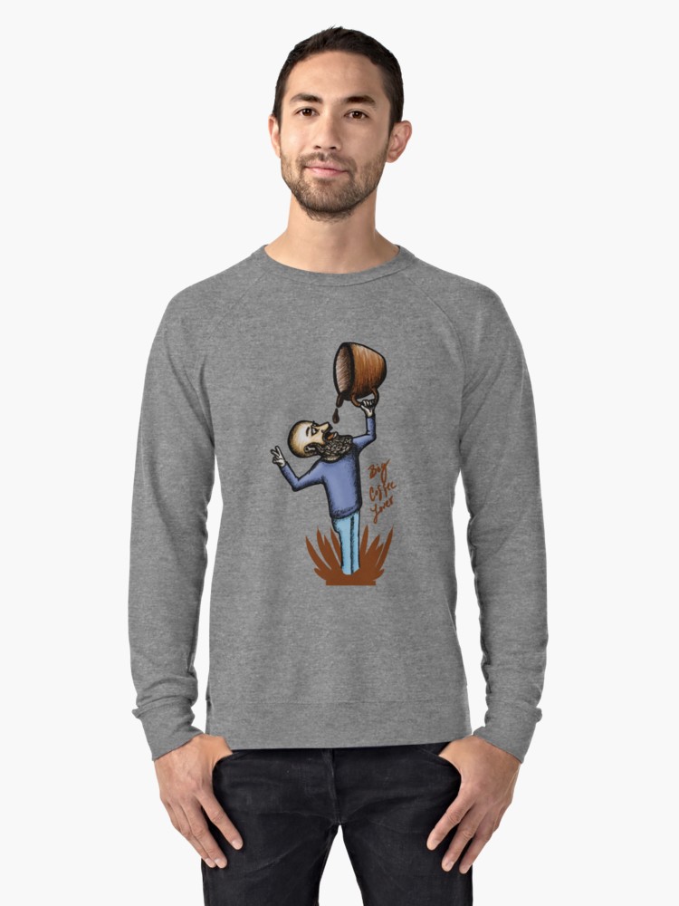 Sudaderas ligeras «Big Coffee Lover» de angeldecuir | Redbubble 
