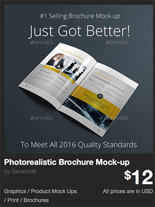 Photorealistic Brochure Mock-up by Genetic96 | GraphicRiver