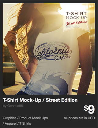 T-Shirt Mock-Up / Street Edition by Genetic96 | GraphicRiver