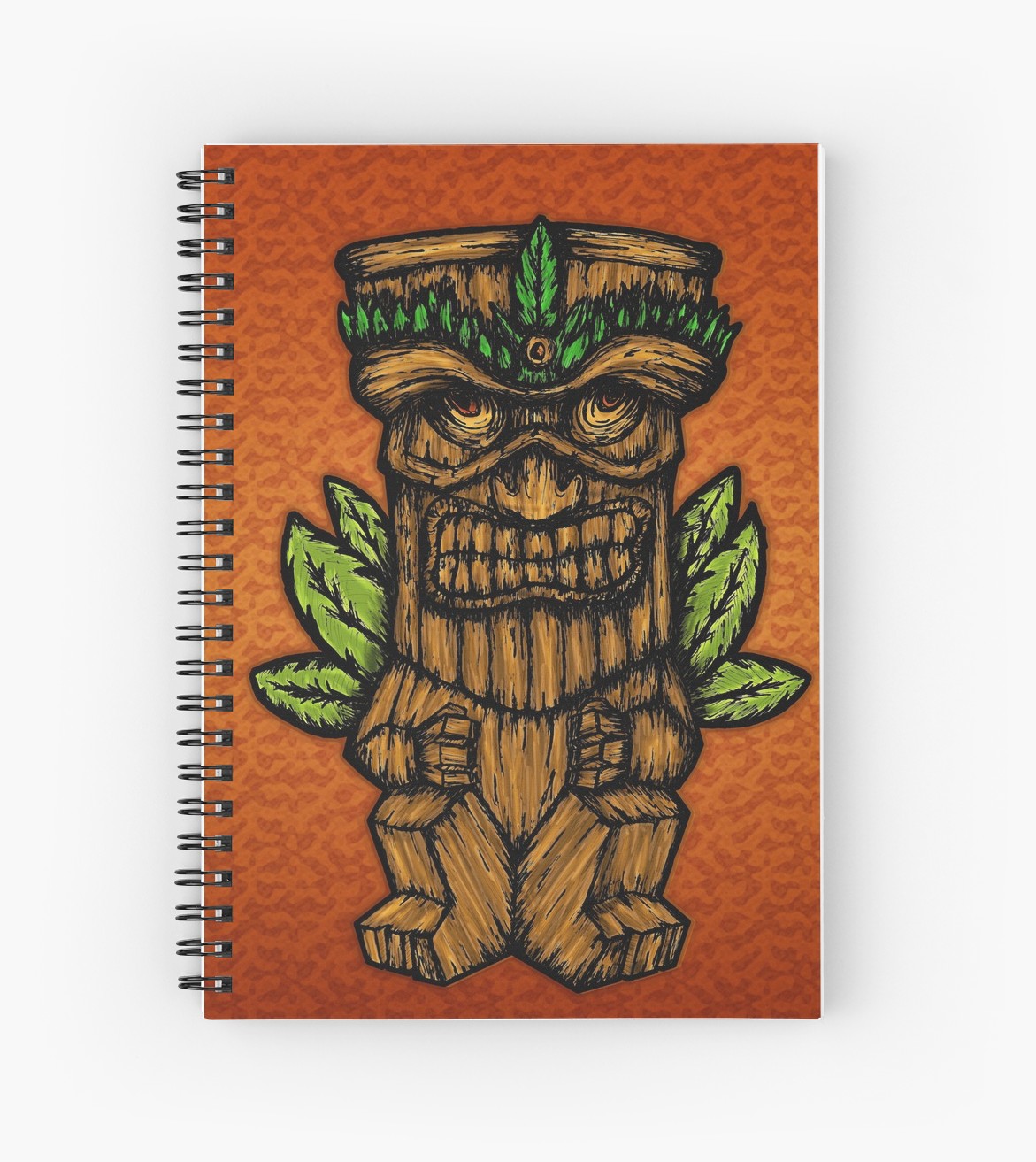 Cuadernos de espiral «Tiki monster» de angeldecuir | Redbubble