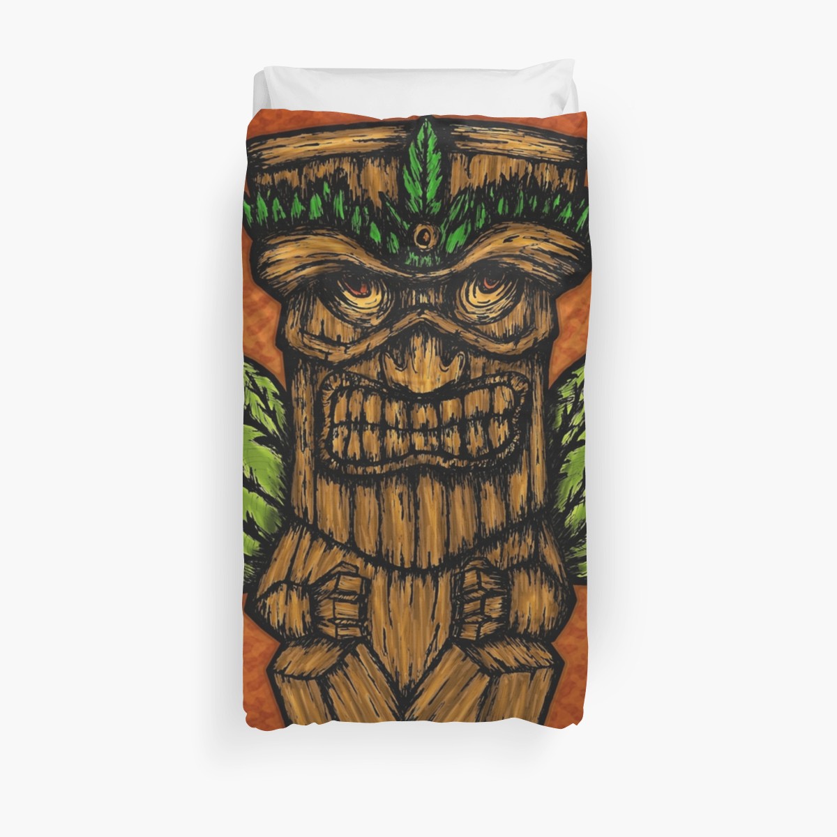 Fundas nórdicas «Tiki monster» de angeldecuir | Redbubble