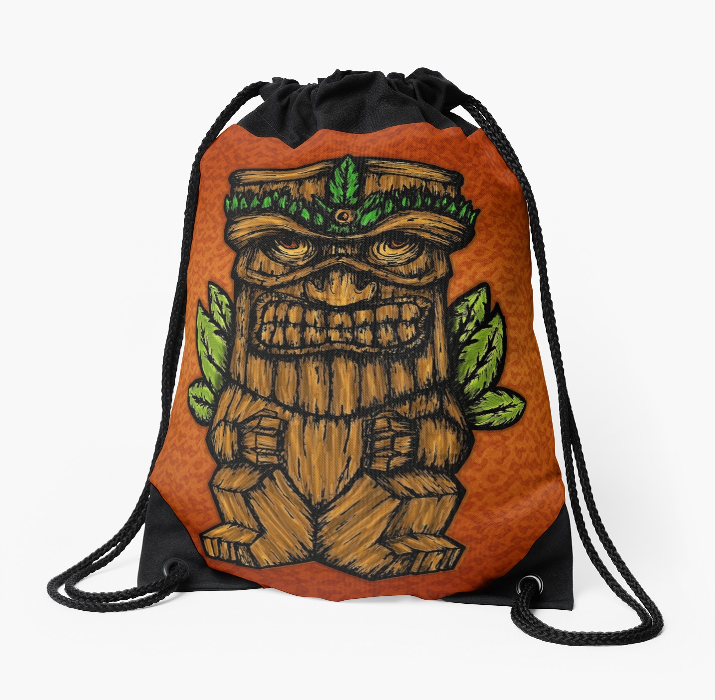 Mochilas de cuerdas «Tiki monster» de angeldecuir | Redbubble